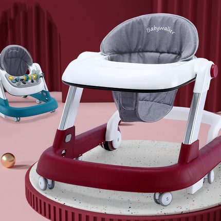 Fun, multifunctional baby walker with anti-fall and anti-tipping pads