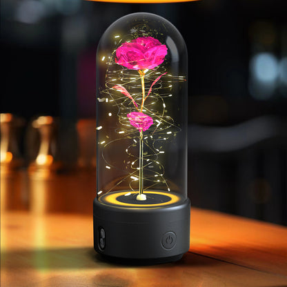 Éternelle Rose LED et haut parleur compatible Bluetooth