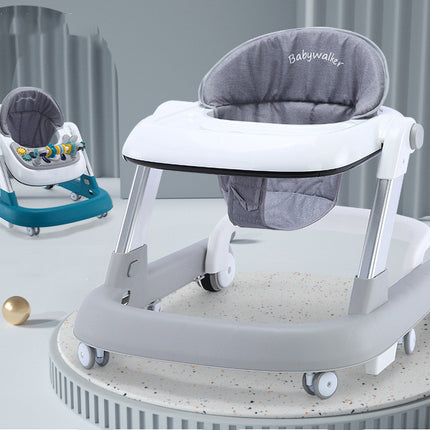 Fun, multifunctional baby walker with anti-fall and anti-tipping pads