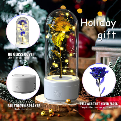 Éternelle Rose LED et haut parleur compatible Bluetooth