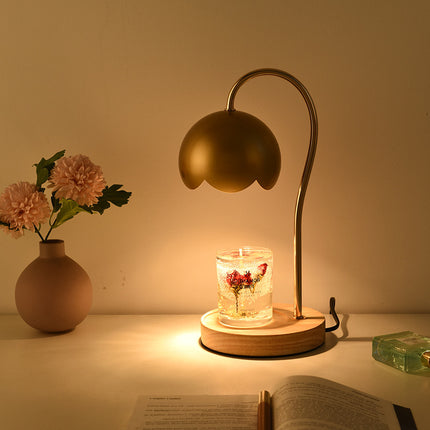 Roses Dimmable Ambient Light Fused Scented Candle Bedside Lamp