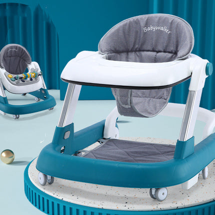 Fun, multifunctional baby walker with anti-fall and anti-tipping pads
