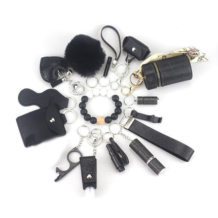 Set of mini security keychains