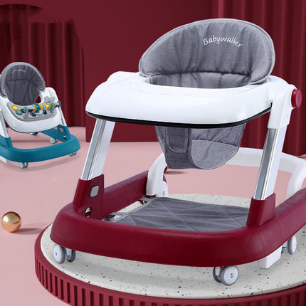 Fun, multifunctional baby walker with anti-fall and anti-tipping pads
