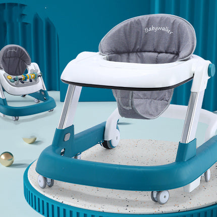 Fun, multifunctional baby walker with anti-fall and anti-tipping pads
